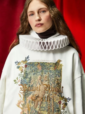 Medicine bluza damska kolor beżowy z kapturem