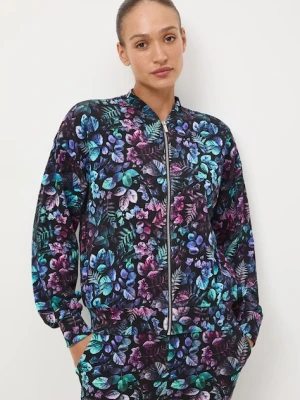 Medicine bluza damska kolor czarny wzorzysta
