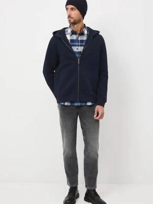 Medicine bluza męska kolor granatowy z kapturem gładka