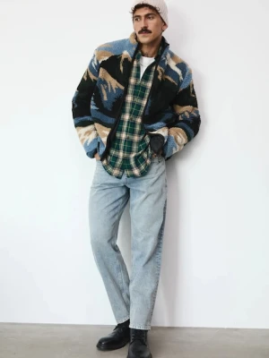 Medicine bluza polarowa męska kolor multicolor wzorzysta