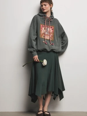 Medicine bluza z kapturem damska bawełniana