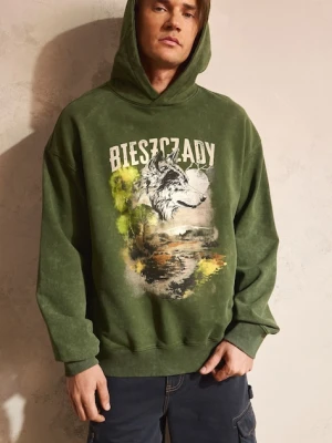 Medicine bluza z kapturem męska bawełniana