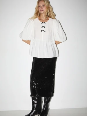 Medicine bluzka damska kolor beżowy gładka