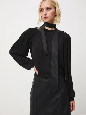 Medicine bluzka damska kolor czarny gładka