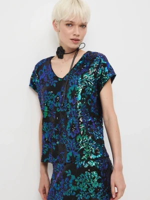 Medicine bluzka damska kolor multicolor z aplikacją