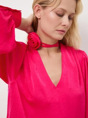 Medicine bluzka damska kolor różowy gładka