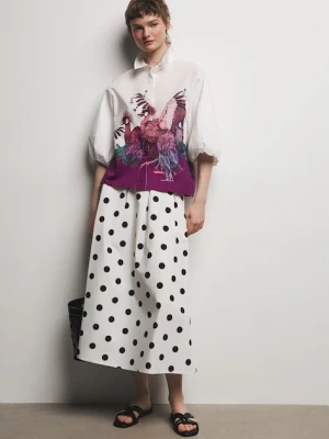 Medicine bluzka koszulowa damska bawełniana