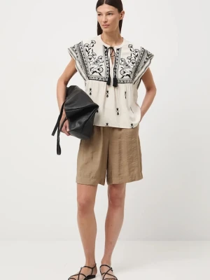 Medicine bluzka z falbanką damska z wiskozy