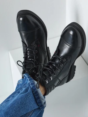 Medicine buty wysokie męskie kolor czarny