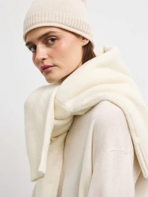 Medicine czapka beanie damska kaszmirowa beżowy