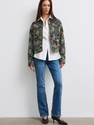Medicine jeansy flare damskie niebieski