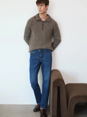 Medicine jeansy męskie kolor granatowy