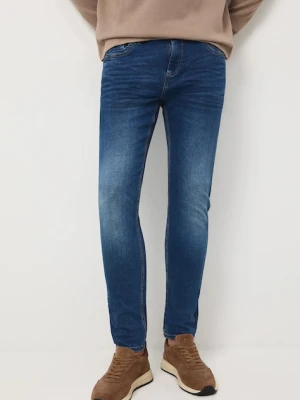 Medicine jeansy męskie kolor niebieski
