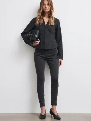Medicine jeansy skinny damskie czarny