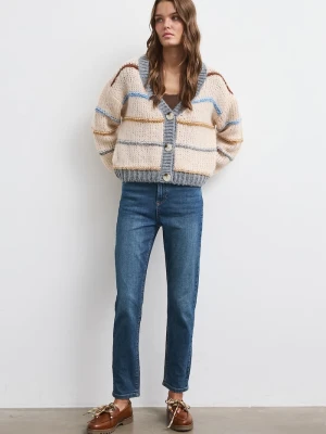 Medicine jeansy slim fit damskie niebieski