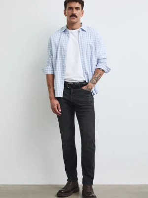 Medicine jeansy slim fit męskie czarny
