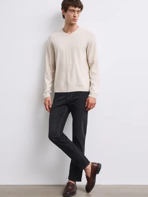 Medicine jeansy slim fit męskie czarny