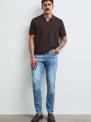 Medicine jeansy slim fit męskie niebieski