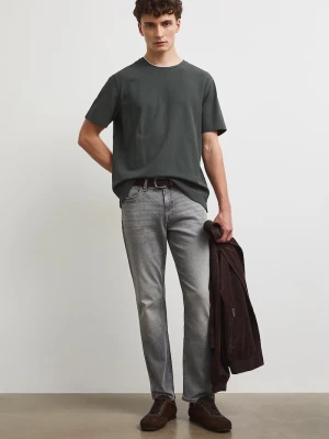 Medicine jeansy slim fit męskie szary