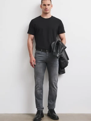Medicine jeansy slim fit męskie szary