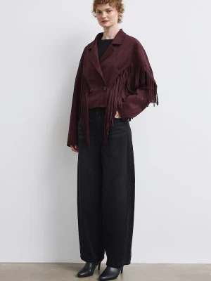 Medicine jeansy slouchy damskie czarny