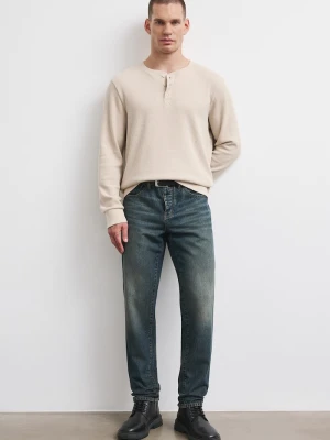 Medicine jeansy tapered męskie granatowy