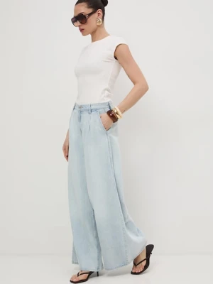 Medicine jeansy wide leg damskie
