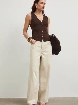 Medicine jeansy wide leg damskie