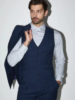 Medicine kamizelka męska kolor granatowy