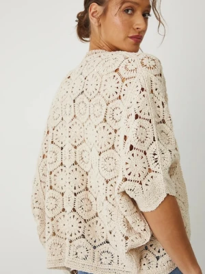 Medicine kardigan damski kolor beżowy