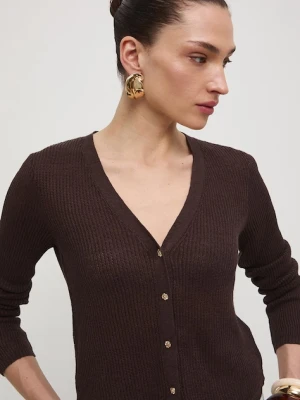 Medicine kardigan damski lniany