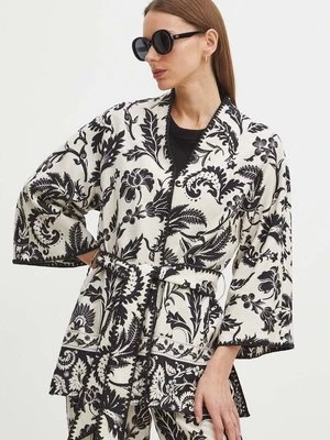 Medicine kimono damskie kolor beżowy