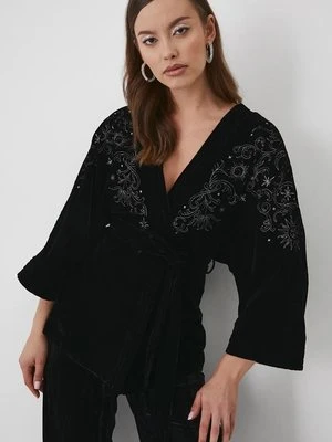 Medicine kimono damskie kolor czarny