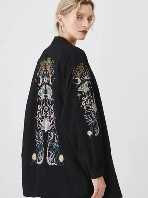 Medicine kimono damskie kolor czarny