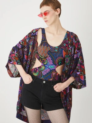 Medicine kimono damskie kolor multicolor wzorzysta