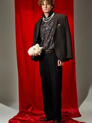 Medicine koszula bawełniana męska kolor multicolor regular z kołnierzykiem klasycznym