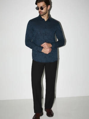 Medicine koszula bawełniana męska regular z kołnierzykiem klasycznym