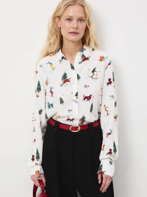 Medicine koszula damska kolor beżowy