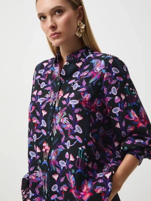 Medicine koszula damska kolor multicolor relaxed z kołnierzykiem klasycznym