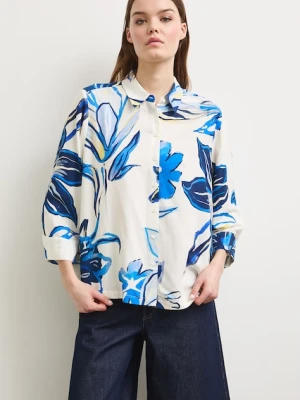 Medicine koszula damska z dodatkiem lnu