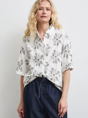 Medicine koszula damska z dodatkiem lnu