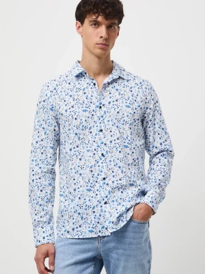 Medicine koszula męska kolor multicolor slim z kołnierzykiem klasycznym