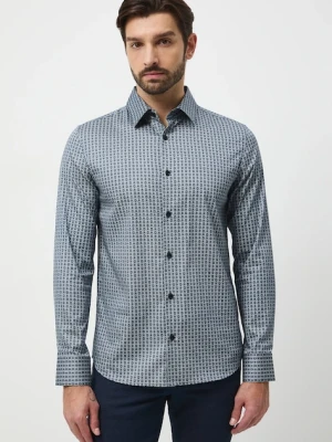 Medicine koszula męska kolor multicolor slim z kołnierzykiem klasycznym