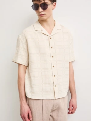 Medicine koszula męska z lnem