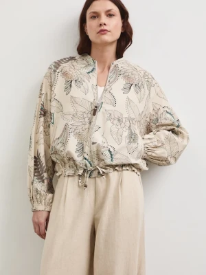 Medicine kurtka bomber lniana