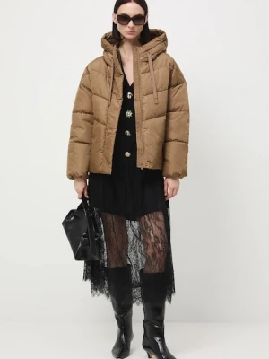 Medicine kurtka damska kolor beżowy zimowa oversize