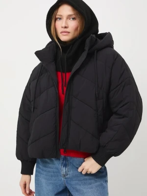 Medicine kurtka damska kolor czarny zimowa oversize