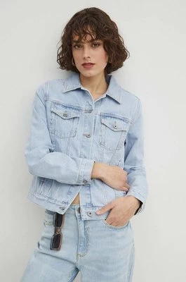 Medicine kurtka jeansowa damska kolor niebieski przejściowa