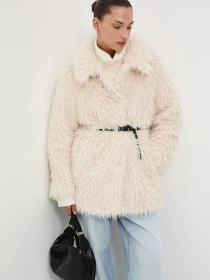 Medicine kurtka kolor beżowy przejściowa oversize