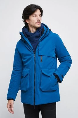Medicine kurtka męska kolor niebieski zimowa